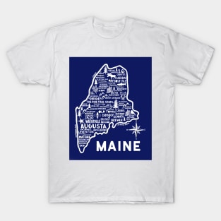 Maine Map T-Shirt